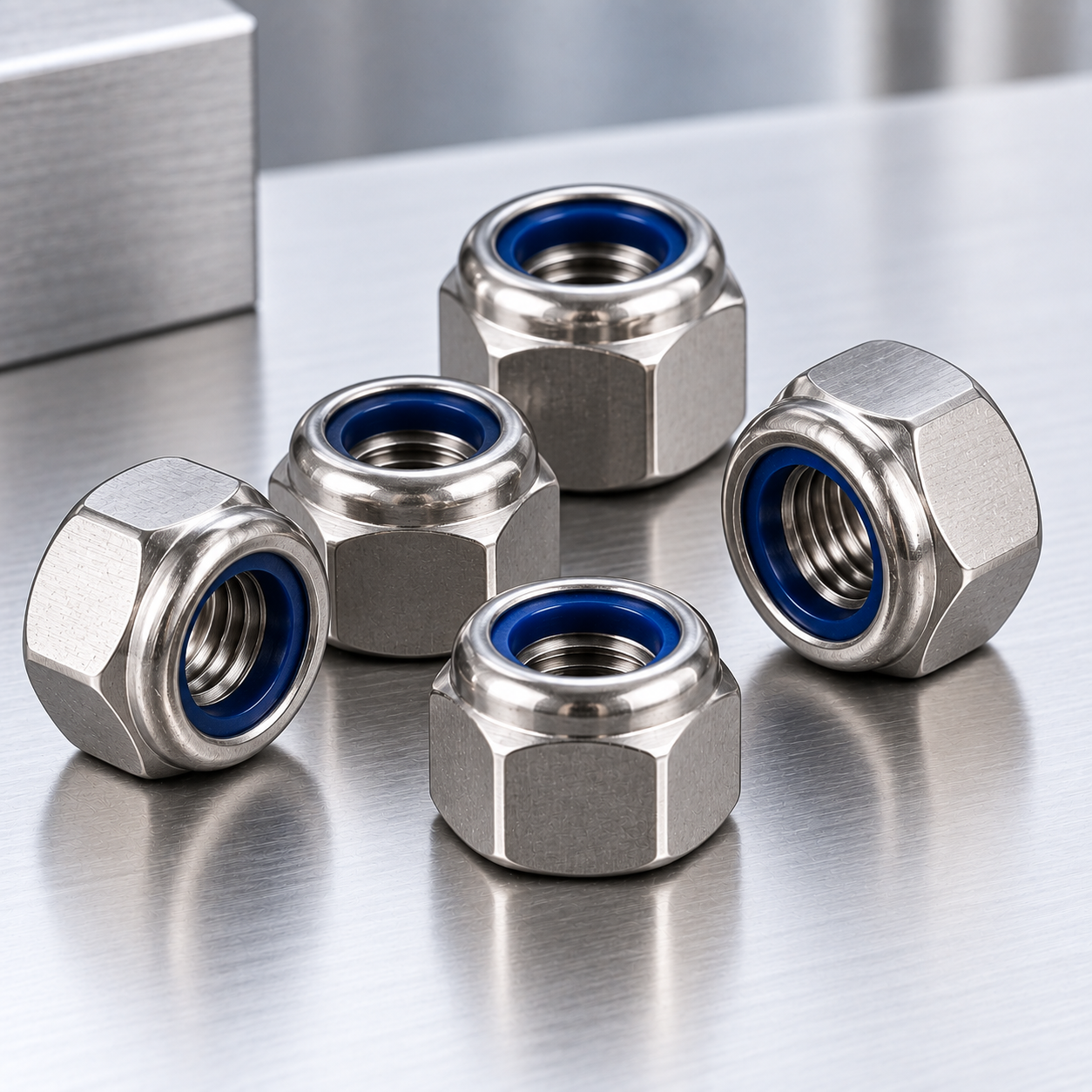 5mm Stainless Steel Nylock Nut