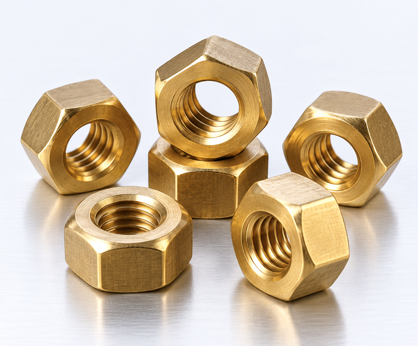 6mm Brass Hex Nut